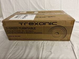 lot 152 image: Trexonic Home Stereo System with Wired Shelf Speakers