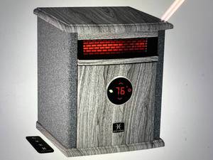 lot 170 image: Heat Storm Logan Deluxe Signature 1500-Watt Infrared Portable Cabinet Space Heater