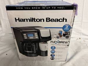 lot 183 image: Hamilton Beach FlexBrew Trio Coffeemaker