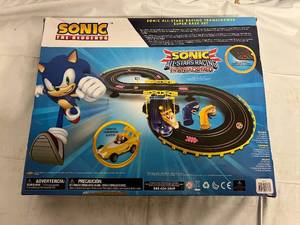 lot 186 image: NKOK Sonic The Hedgehog All Stars Racing Transformed RC Slot Car Set Race Set - Sonic & Tails