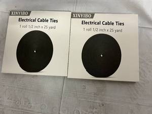 lot 190 image: 2 x Rolls of 12 x 25 yard Electrical Cable Ties