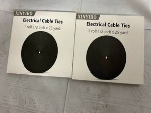 lot 192 image: 2 x Rolls of 12 x 25 yard Electrical Cable Ties