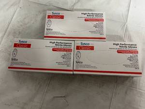 lot 256 image: 300 Count of Sysco Classic High Performance Nitrile Gloves