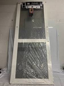 lot 257 image: Vinylcraft Solid Vinyl Screen Door with Hinge and Handle Kit