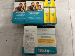 lot 290 image: 3 Boxes of Neutrogena Beach Defense WaterSun Protection 60 SPF Spray Sunscreen