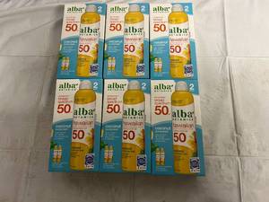 lot 303 image: 6 Boxes of Alba Botanical Hawaiian 50 SPF Coconut Sunscreen