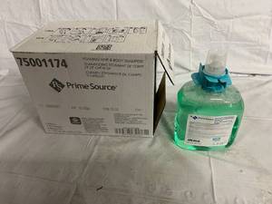 lot 313 image: 4 x 1250ml Refills of Prime Source Foaming Hair & Body Shampoo
