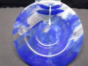 lot 254 image: Art Glass Dragonfly Bowl