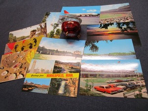 lot 282 image: Vintage Ruby Flash, Postcards