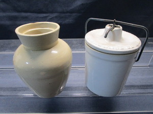 lot 112 image: Canning Crock, Snuff Jar