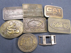 lot 117 image: Belt Buckles