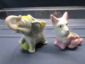 lot 136 image: Copley Elephant  & Scotty Planter
