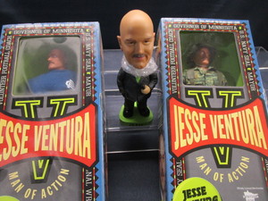 lot 75 image: Jesse Ventura Dolls, Bobblehead
