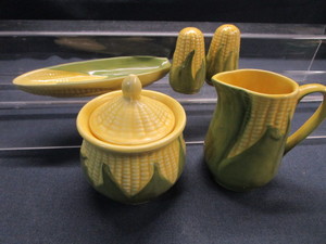 lot 85 image: Shawnee Corn Creamer, Sugar, Butter, SP