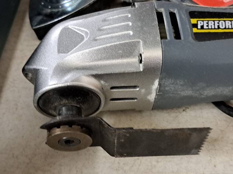 lot 128 image: Performax Oscillating Multi-Tool with Accessories and Tool Bag