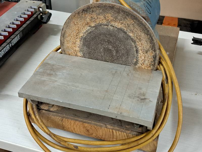 lot 143 image: Bell & Gossett Custom Bench-Top Grinder