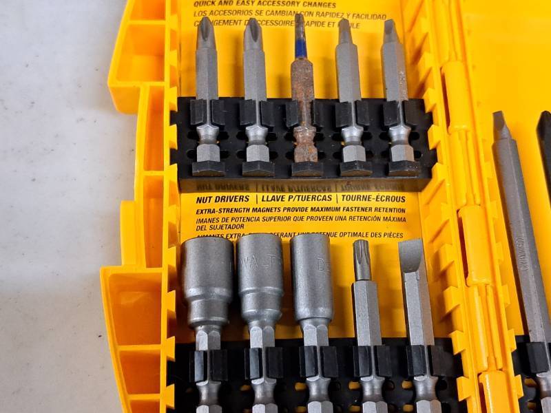lot 364 image: (1) DeWalt Driver Bit Set and (1) Ryobi Drill Bit Set