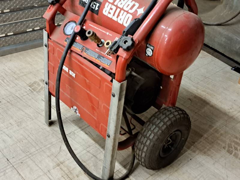 lot 9 image: Porter-Cable 4.5-Gallon 1.6-HP Oil-Free Air Compressor