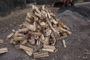 TruckTrailer Load of Cut and Split Firewood