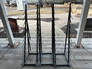 3 Metal Tile Display Racks (Incomplete)