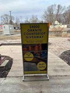 60 x 30 Metal Interchangeable Marketing Sign