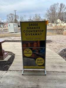 60 x 30 Metal Interchangeable Marketing Sign