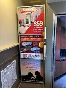 92 x 30  Metal Interchangeable Marketing Sign