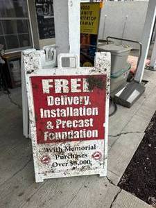 Plastic Sandwich Sign