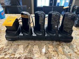 Zebra TC520K Hand Held Units wcharging system w4 extra batteries