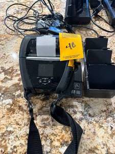 Zebra Portable Thermal Label Printer Moder# ZQ630 wcharging dock & 3 extra batteries