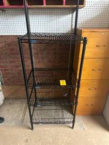 4 Shelf Metal Display Rack
