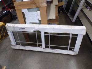 lot 39 image: Pair of Windows One Slider one Replacement for Crank out
