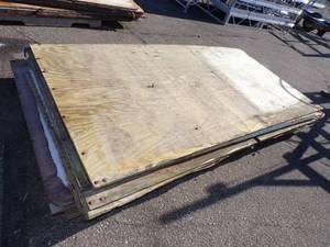 lot 99 image: Lot of Sheet Goods 4 x 8 Assorted Plywood, some treated and Decking