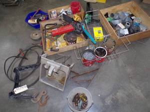 lot 173 image: Large lot of Assorted Tools and Hardware See Pics