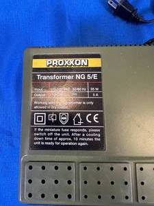 lot 3 image: Proxxon Transformer NG 5E Input 110-120 VAC 5060 Hz. 85W. Output 12 Volt 5A