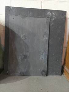 lot 4 image: Set of 2 Real Slate Chalk Board Paneling-32 x 21  32 x 36