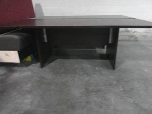 lot 54 image: Large Burgundy Conference Table-29-12 x 41-12 x 94-12- Some Scuffs