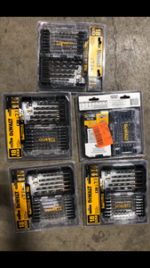 lot 25 image: Lot of DEWALT Black and Gold Impact Ready Metal Drill Bit Set (18-Piece) Customer Returns See Pictures