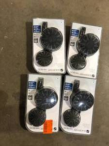 lot 40 image: Lot of Glacier Bay 6-Spray 5 in. Dual Wall Mount Fixed and Handheld Shower Head 1.8 GPM in Matte Black  Customer Returns See Pictures