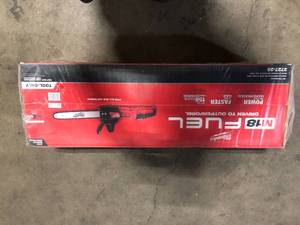 lot 41 image: Milwaukee M18 FUEL 16 in. 18-Volt Lithium-Ion Brushless Battery Chainsaw (Tool-Only)  Customer Returns See Pictures