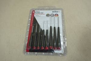 lot 27 image: Wiha 8-Piece Precision Set Hex Inch Screwdrivers