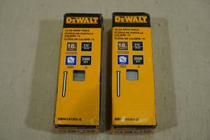 lot 37 image: 2 DeWalt 18 Gauge Brad Nails 2500 Each