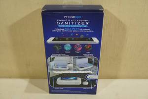 lot 132 image: Phonespa Wireless Charging Pad & Sanitizer