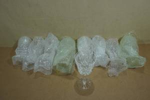 lot 215 image: 9 Waterford Crystal 6 Wine Glasses