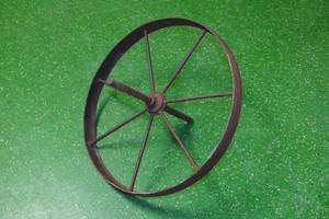 lot 234 image: Antique Steel Wheel