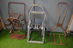 lot 238 image: 2 Garden Hose Reels with Cart
