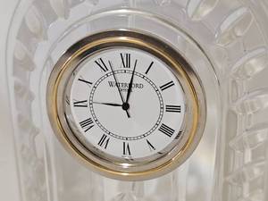 lot 27 image: Waterford Overture Crystal Desk Clock
