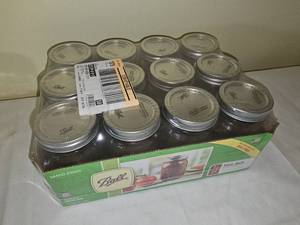 lot 115 image: Grouping of 16oz Canning Jars