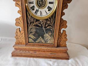 lot 39 image: Wm. L. Gilbert Clock Co. East Lake Mantel Clock