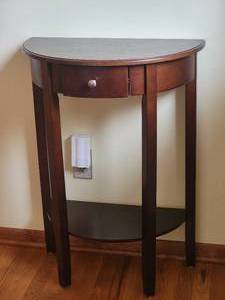 lot 120 image: Modern Demi-Lune Accent Table